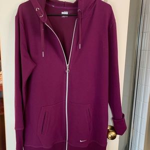 Nike brand, purple hoodie size XL great used condition,